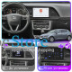 Штатная магнитола Lesko для SEAT Leon III Рестайлинг 2016-2020 экран 9" 4/64 QLED CarPlay 4G Wi-Fi GPS 360 Prime