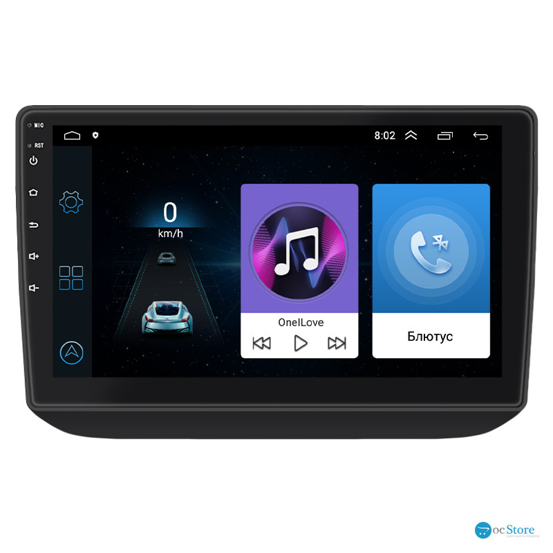 Штатная магнитола Lesko для Skoda Fabia II 2007-2010 экран 10" 1/16Gb Wi-Fi GPS Base