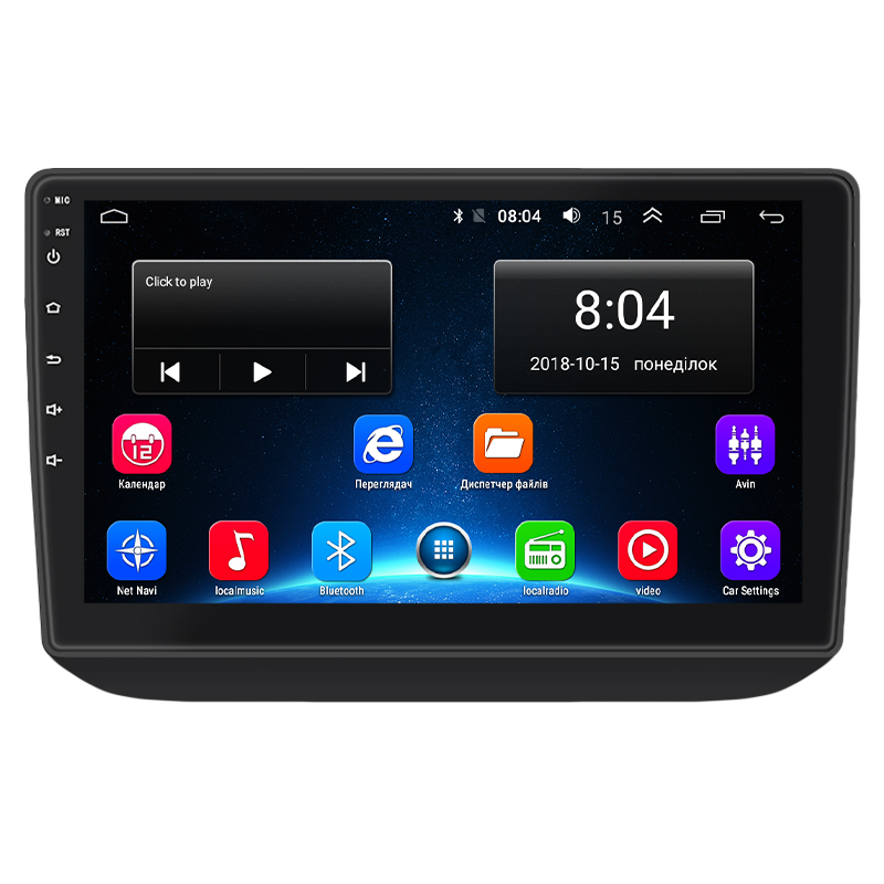 Штатная магнитола Lesko для Skoda Fabia II Рестайлинг 2010-2014 экран 10" 2/32Gb Wi-Fi GPS Base