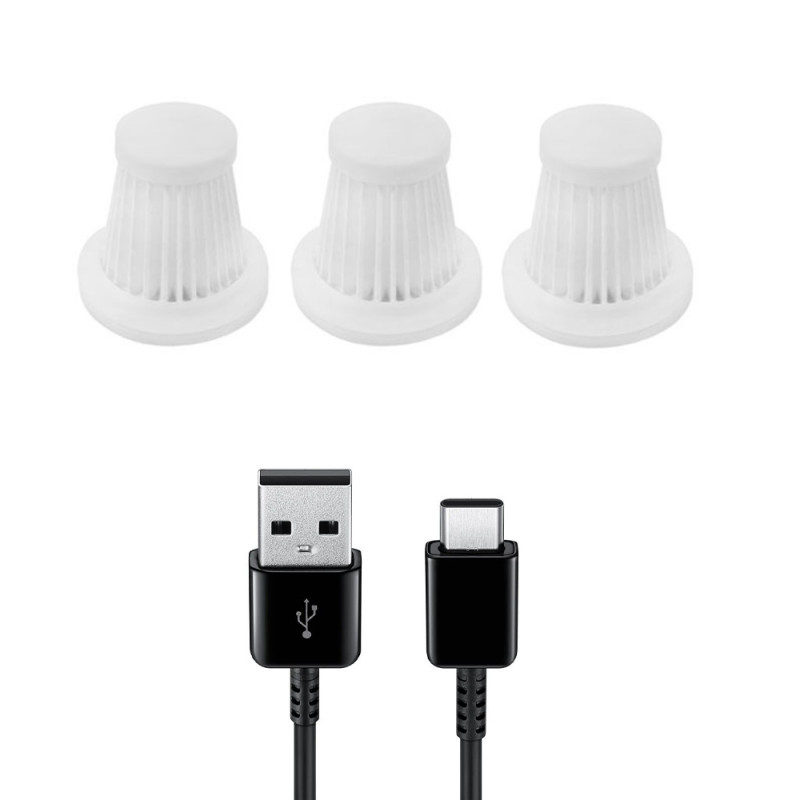 Автомобильный пылесос HELLOLEIBOO LB-067-C 2000 mAh Black