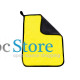 Двухстороннее микрофибровое полотенце для сушки кузова авто Yellow + Gray 30*40 см