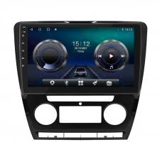 Штатная магнитола Lesko для Skoda Octavia II (A5) 2004-2009 экран 10" 4/64Gb 4G Wi-Fi GPS Top