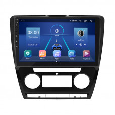 Штатная магнитола Lesko для Skoda Octavia II (A5) 2004-2009 экран 10" 6/128Gb 4G Wi-Fi GPS Top