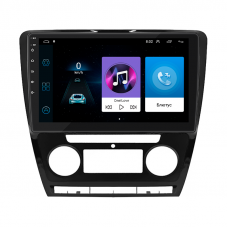 Штатная магнитола Lesko для Skoda Octavia II (A5) Рестайлинг 2008-2013 экран 10" 1/16Gb Wi-Fi GPS Base