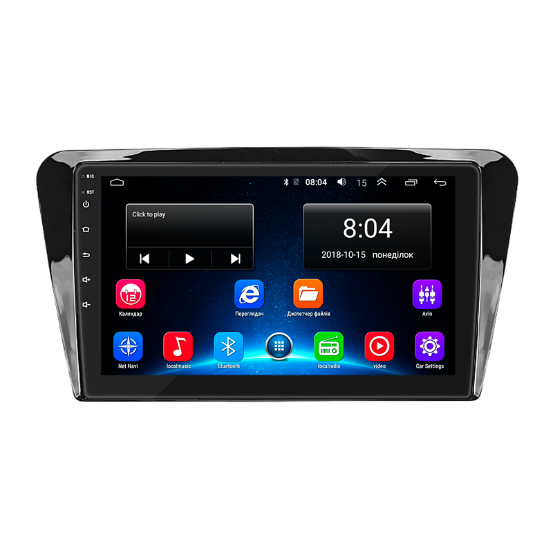 Штатная магнитола Lesko для Skoda Octavia III (A7) 2013-2017 экран 10" 2/32Gb Wi-Fi GPS Base