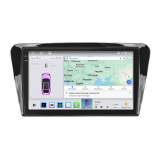 Штатная магнитола Lesko для Skoda Octavia III (A7) 2013-2017 экран 10" 4/64 QLED CarPlay 4G Wi-Fi GPS 360 Prime