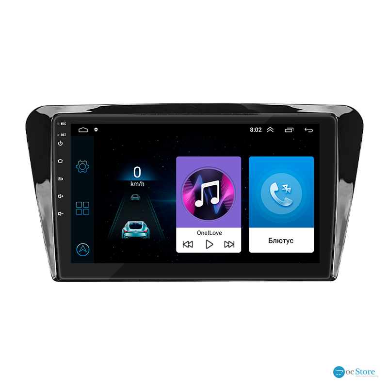 Штатная магнитола Lesko для Skoda Octavia III (A7) Рестайлинг 2017-2020 экран 10" 1/16Gb Wi-Fi GPS Base