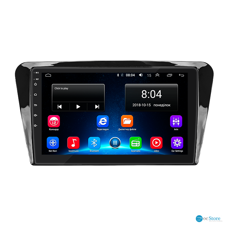 Штатная магнитола Lesko для Skoda Octavia III (A7) Рестайлинг 2017-2020 экран 10" 2/32Gb Wi-Fi GPS Base