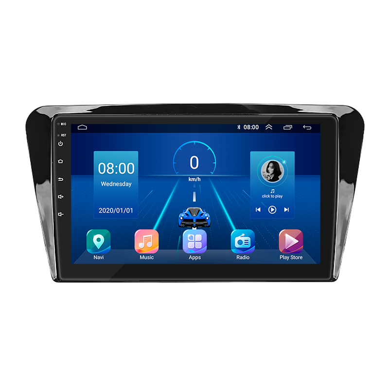 Штатная магнитола Lesko для Skoda Octavia III (A7) Рестайлинг 2017-2020 экран 10" 4/32Gb 4G Wi-Fi GPS Top