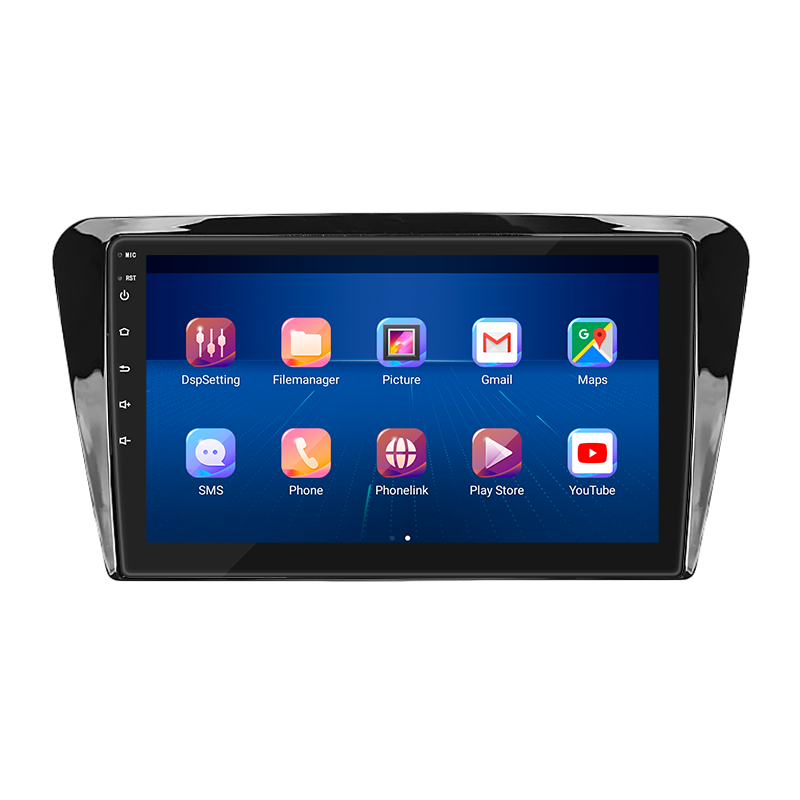 Штатная магнитола Lesko для Skoda Octavia III (A7) Рестайлинг 2017-2020 экран 10" 6/128Gb 4G Wi-Fi GPS Top