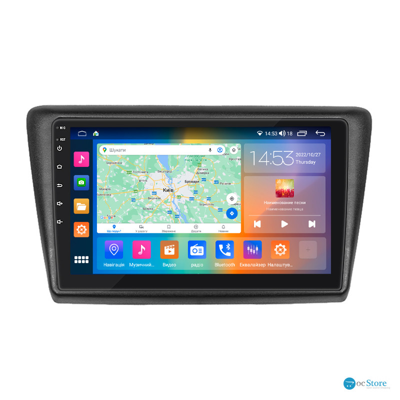 Штатная магнитола Lesko для Skoda Rapid I 2012-2017 экран 9" 2/32Gb CarPlay 4G Wi-Fi GPS Prime