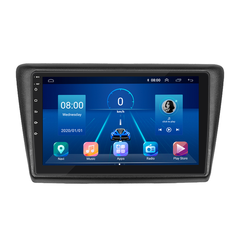 Штатная магнитола Lesko для Skoda Rapid I Рестайлинг 2017-2020 экран 9" 4/64Gb 4G Wi-Fi GPS Top