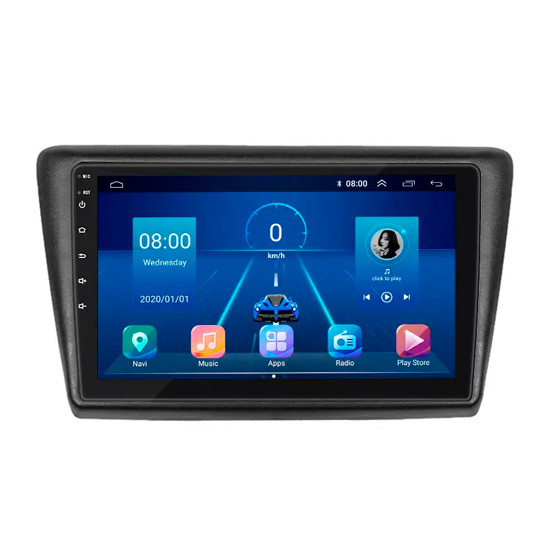 Штатная магнитола Lesko для Skoda Rapid I Рестайлинг 2017-2020 экран 9" 6/128Gb 4G Wi-Fi GPS Top