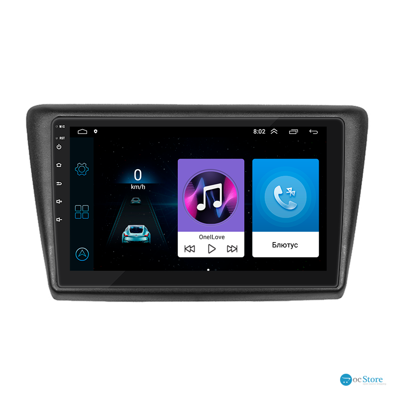 Штатная магнитола Lesko для Skoda Rapid II 2020-н.в. экран 9" 1/16Gb Wi-Fi GPS Base