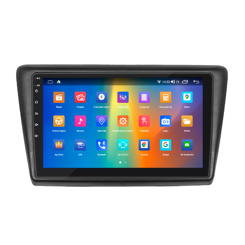 Штатная магнитола Lesko для Skoda Rapid II 2020-н.в. экран 9" 2/32Gb CarPlay 4G Wi-Fi GPS Prime