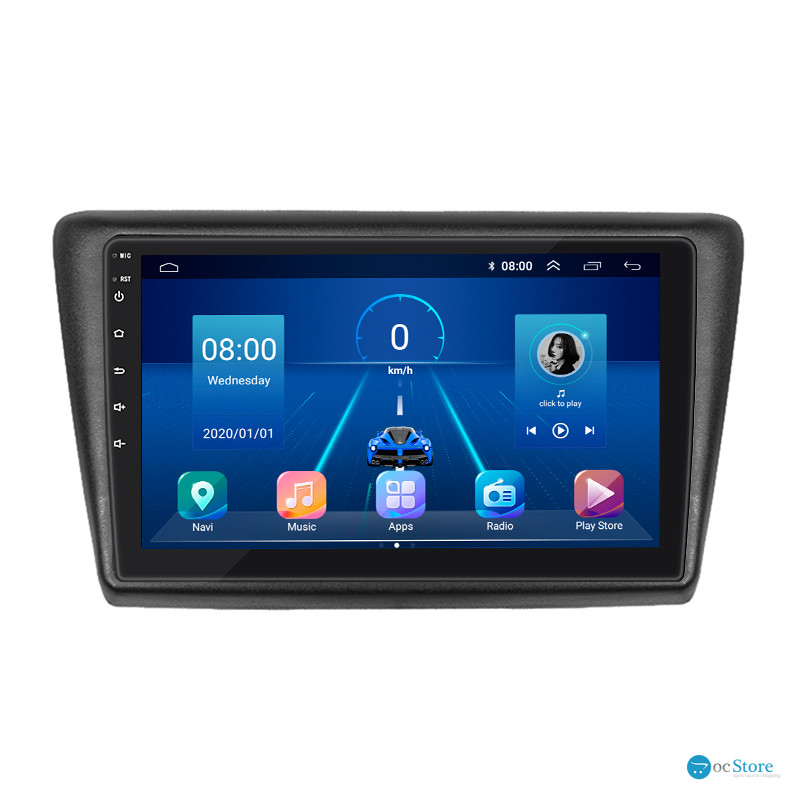 Штатная магнитола Lesko для Skoda Rapid II 2020-н.в. экран 9" 4/64Gb CarPlay 4G Wi-Fi GPS Prime