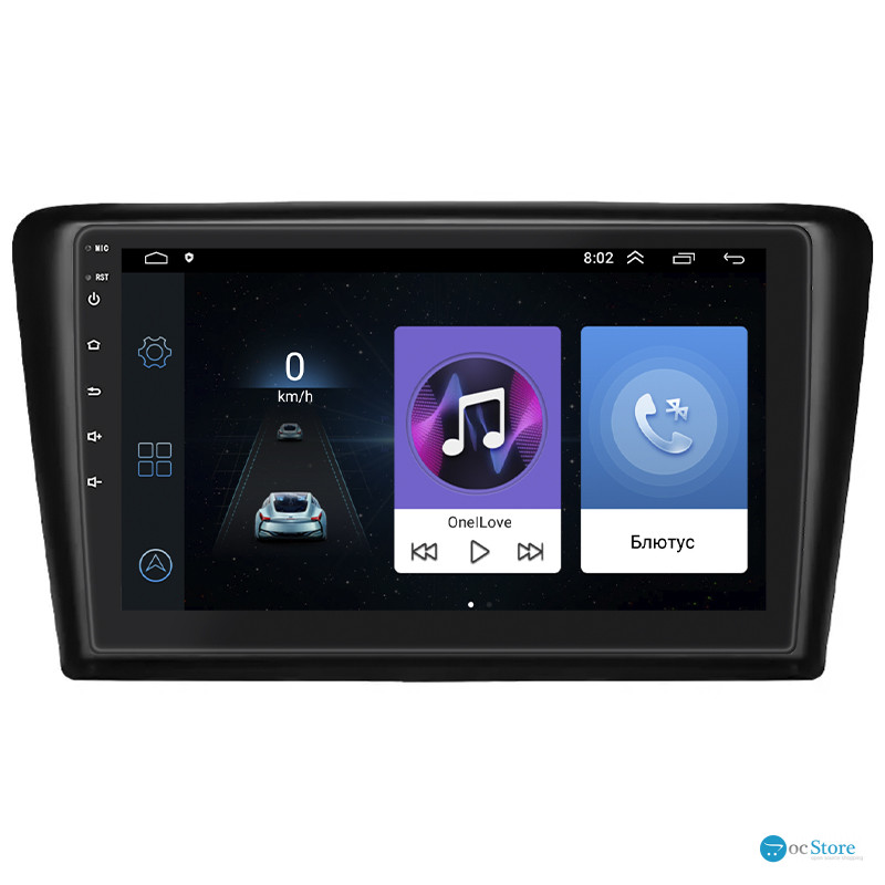Штатная магнитола Lesko для Skoda Spaceback  2014-2019 экран 9" 1/16Gb Wi-Fi GPS Base
