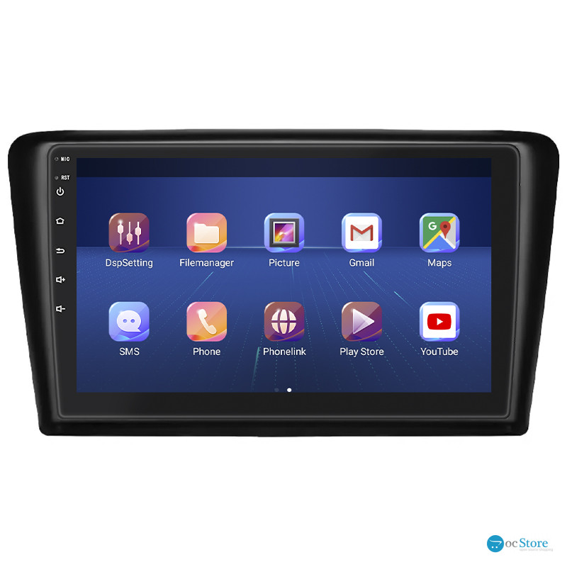 Штатная магнитола Lesko для Skoda Spaceback  2014-2019 экран 9" 4/64Gb 4G Wi-Fi GPS Top