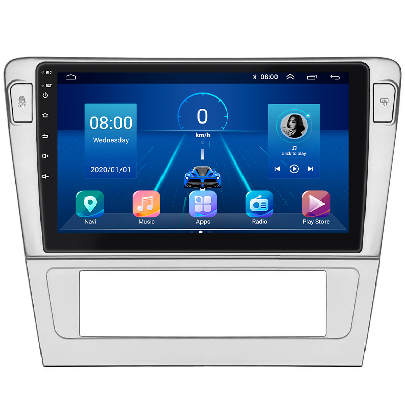 Штатная магнитола Lesko для Skoda Superb I Рестайлинг 2006-2008 экран 9" 2/32Gb 4G Wi-Fi GPS Top