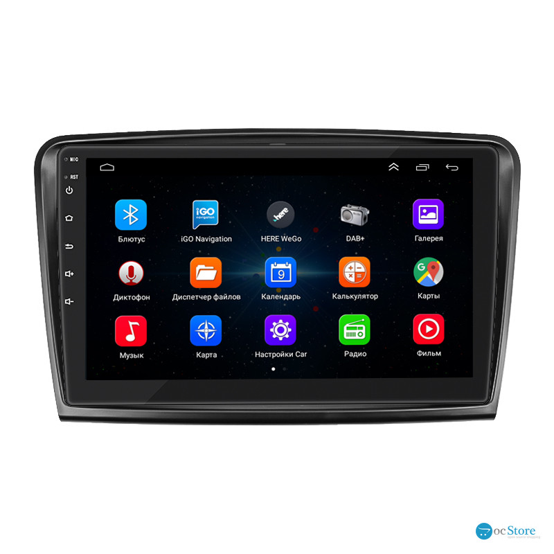 Штатная магнитола Lesko для Skoda Superb II 2008-2013 экран 10" 1/16Gb Wi-Fi GPS Base