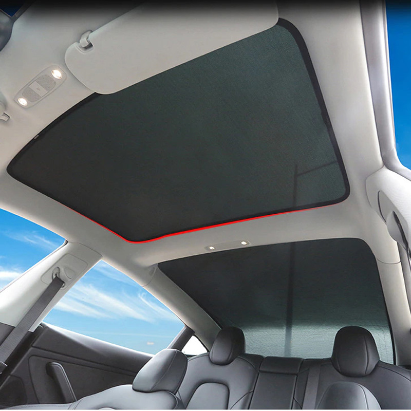Автомобильная солнцезащитная шторка для панорамы Tesla Model 3 2019-2023 Black