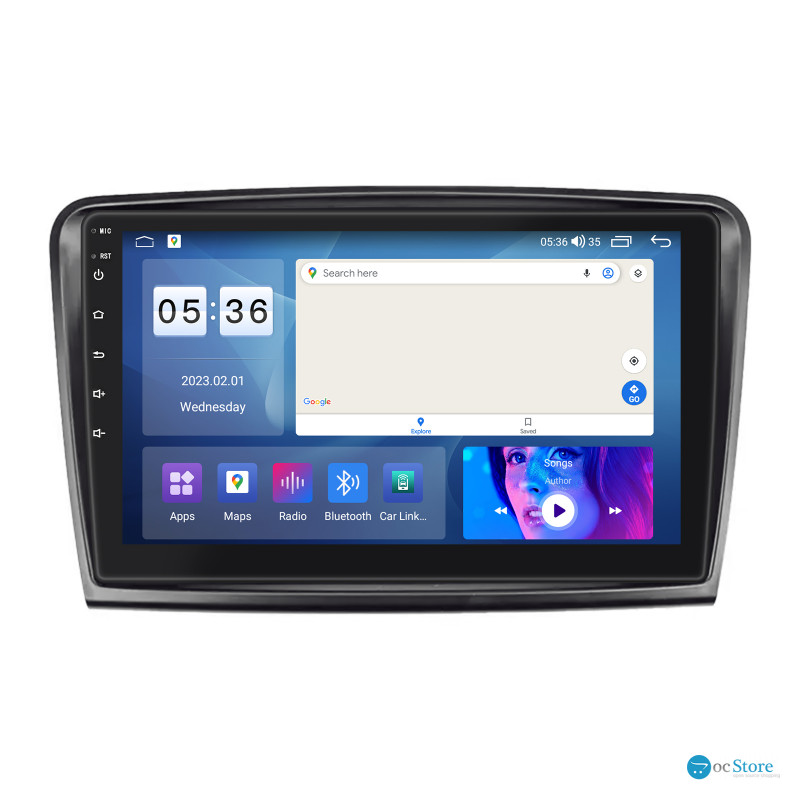 Штатная магнитола Lesko для Skoda Superb II Рестайлинг 2013-2015 экран 10" 2/32Gb CarPlay 4G Wi-Fi GPS Prime