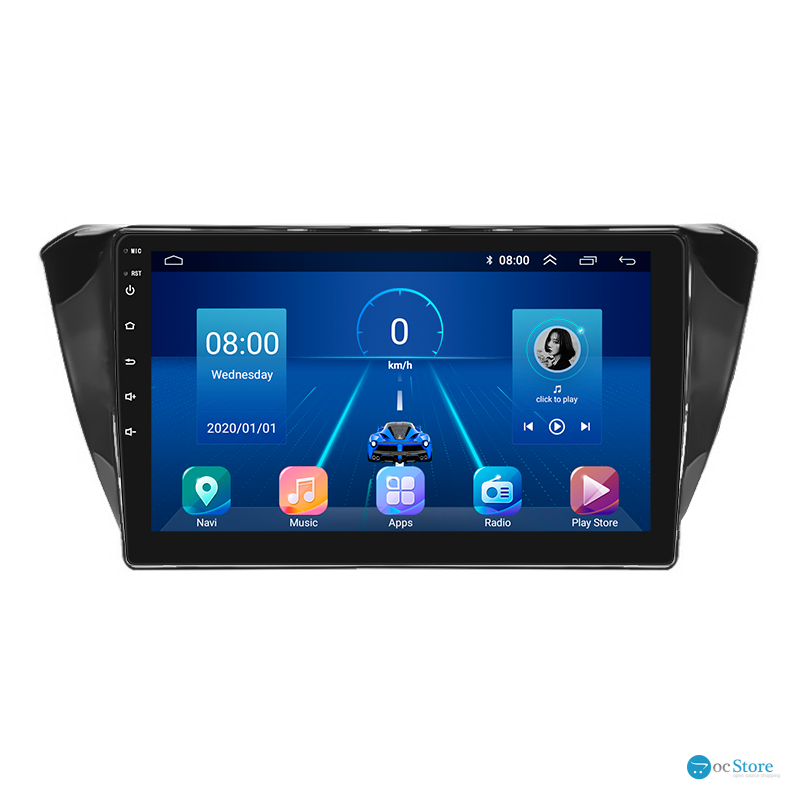Штатная магнитола Lesko для Skoda Superb III 2015-2019 экран 10" 4/64Gb 4G Wi-Fi GPS Top