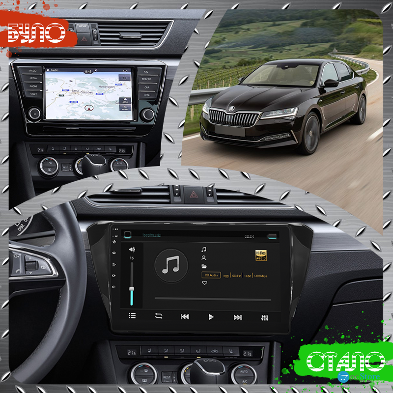 Штатная магнитола Lesko для Skoda Superb III Рестайлинг 2019-н.в. экран 10" 1/16Gb Wi-Fi GPS Base