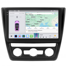 Штатная магнитола Lesko для Skoda Yeti I 2009-2014 экран 10" 4/64 QLED CarPlay 4G Wi-Fi GPS 360 Prime