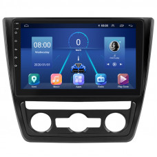 Штатная магнитола Lesko для Skoda Yeti I 2009-2014 экран 10" 6/128Gb 4G Wi-Fi GPS Top