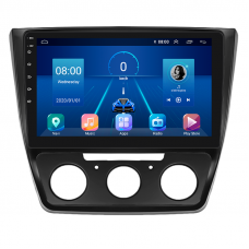 Штатная магнитола Lesko для Skoda Yeti I Рестайлинг 2013-2018 экран 10" 4/64Gb 4G Wi-Fi GPS Top