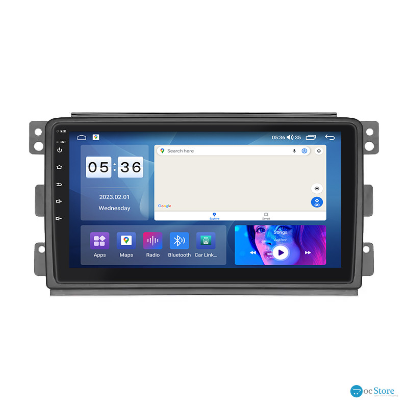 Штатная магнитола Lesko для Smart Fortwo 451 2007-2010 экран 9" 2/32Gb CarPlay 4G Wi-Fi GPS Prime
