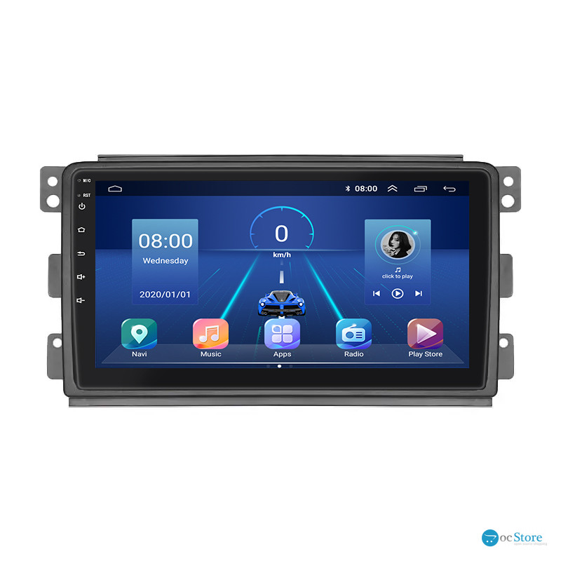 Штатная магнитола Lesko для Smart Fortwo 451 2007-2010 экран 9" 2/32Gb 4G Wi-Fi GPS Top