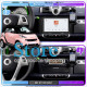 Штатная магнитола Lesko для Smart Fortwo 452 2011-2017 экран 9" 4/64 QLED CarPlay 4G Wi-Fi GPS 360 Prime