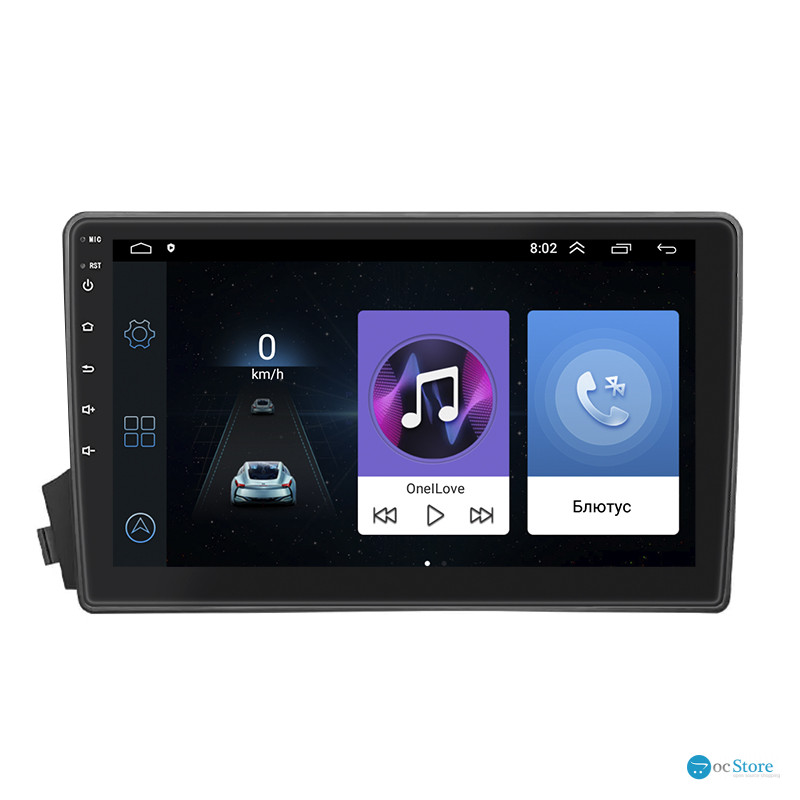 Штатная магнитола Lesko для SsangYong Actyon I 2005-2011 экран 9" 1/16Gb Wi-Fi GPS Base