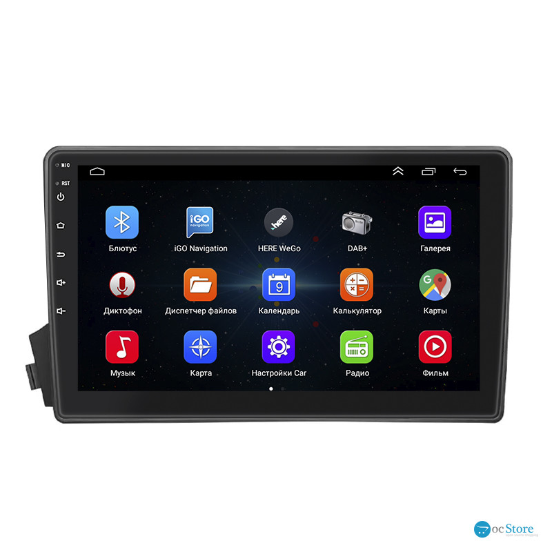 Штатная магнитола Lesko для SsangYong Actyon I 2005-2011 экран 9" 2/32Gb CarPlay 4G Wi-Fi GPS Prime
