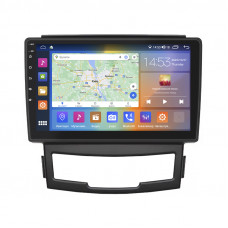 Штатная магнитола Lesko для SsangYong Actyon II Рестайлинг 2013-н.в. экран 9" 2/32Gb CarPlay 4G Wi-Fi GPS Prime