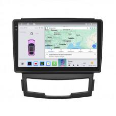 Штатная магнитола Lesko для SsangYong Korando III 2010-2013 экран 9" 4/64 QLED CarPlay 4G Wi-Fi GPS 360 Prime