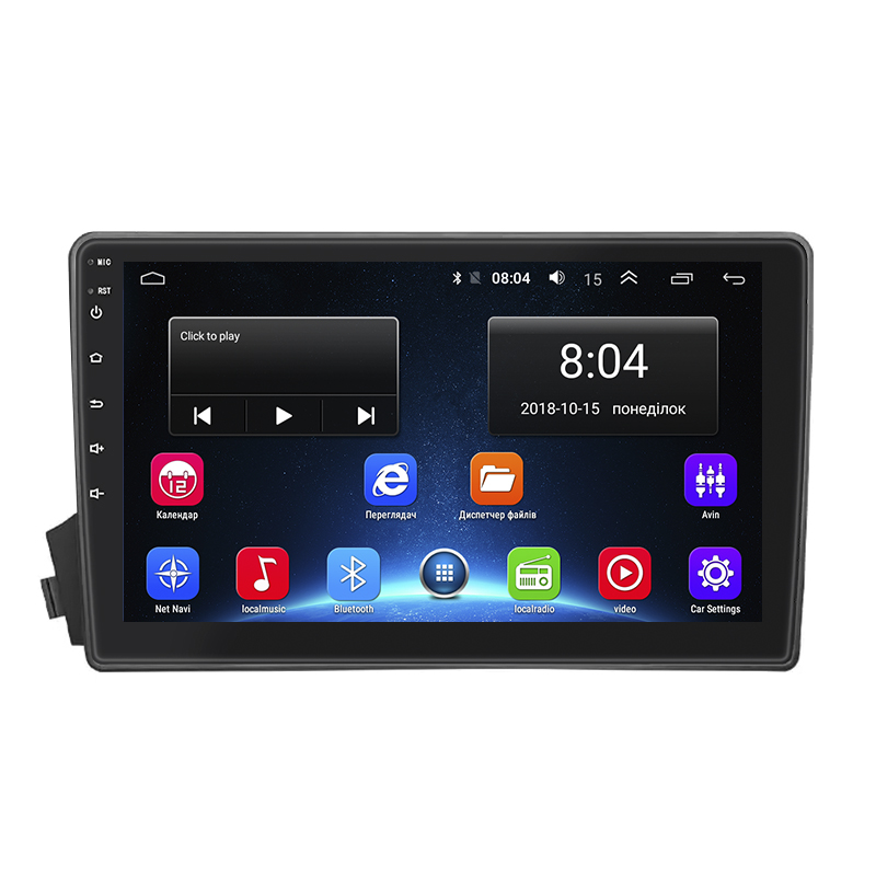 Штатная магнитола Lesko для SsangYong Kyron I 2005-2007 экран 9" 2/32Gb Wi-Fi GPS Base