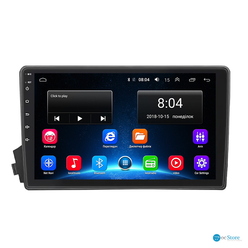 Штатная магнитола Lesko для SsangYong Kyron I Рестайлинг 2007-2015 экран 9" 2/32Gb Wi-Fi GPS Base