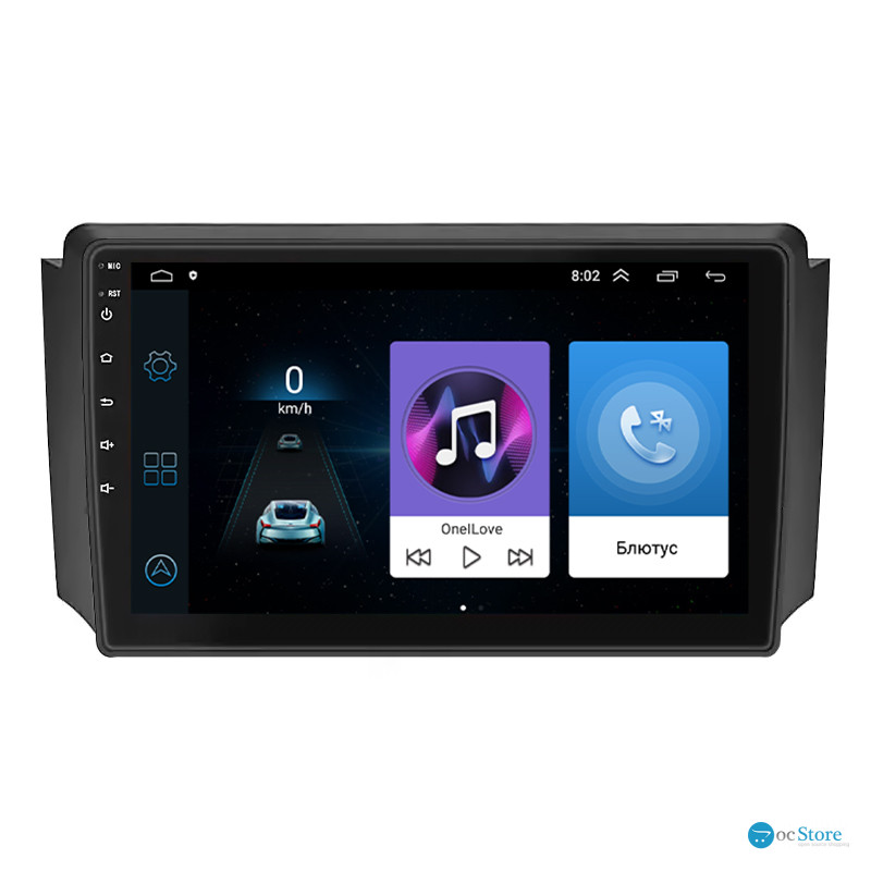 Штатная магнитола Lesko для SsangYong Rexton I 2001-2008 экран 9" 1/16Gb Wi-Fi GPS Base