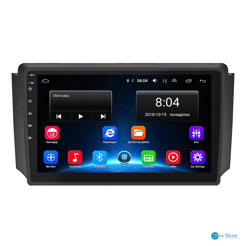 Штатная магнитола Lesko для SsangYong Rexton I 2001-2008 экран 9" 2/32Gb Wi-Fi GPS Base