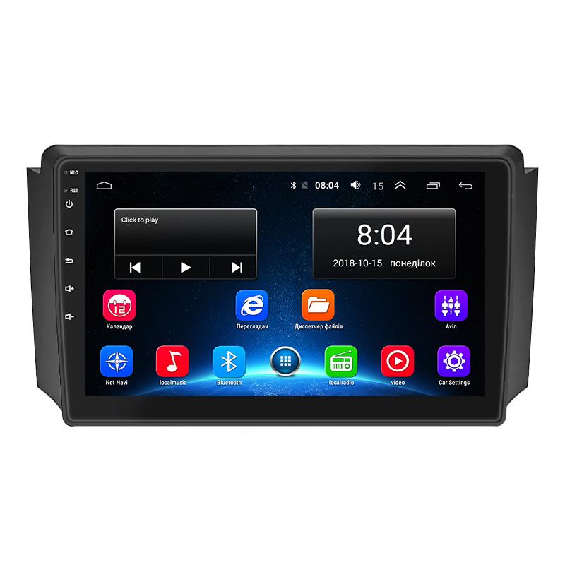 Штатная магнитола Lesko для SsangYong Rexton I 2001-2008 экран 9" 2/32Gb Wi-Fi GPS Base