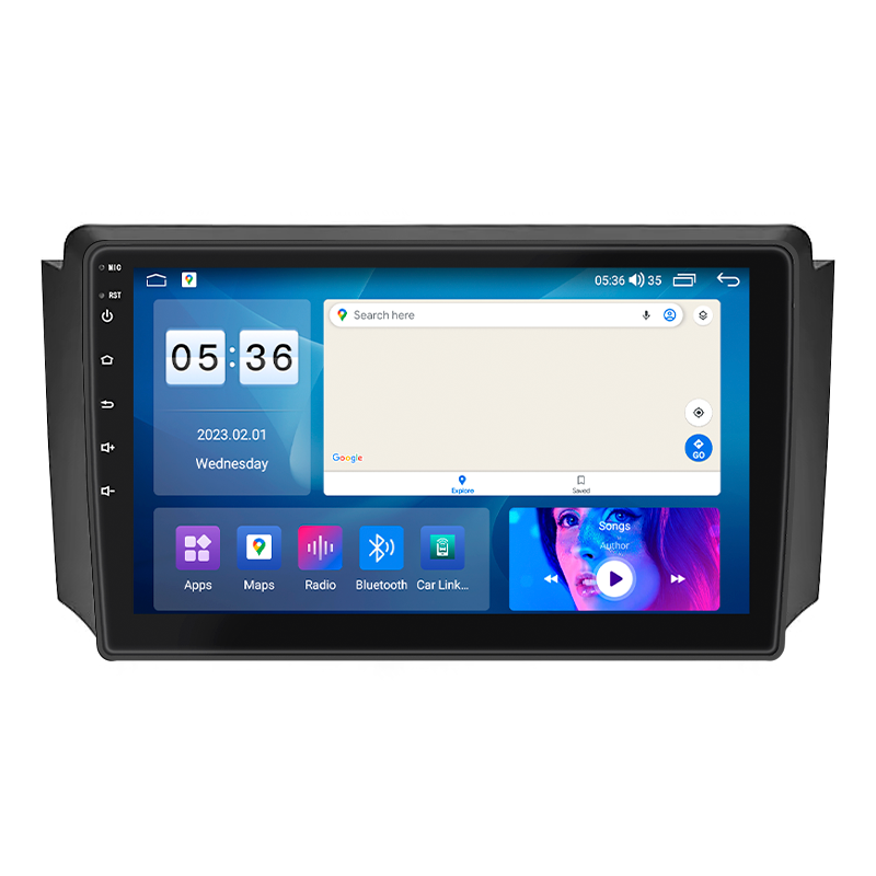 Штатная магнитола Lesko для SsangYong Rexton I 2001-2008 экран 9" 4/64Gb CarPlay 4G Wi-Fi GPS Prime