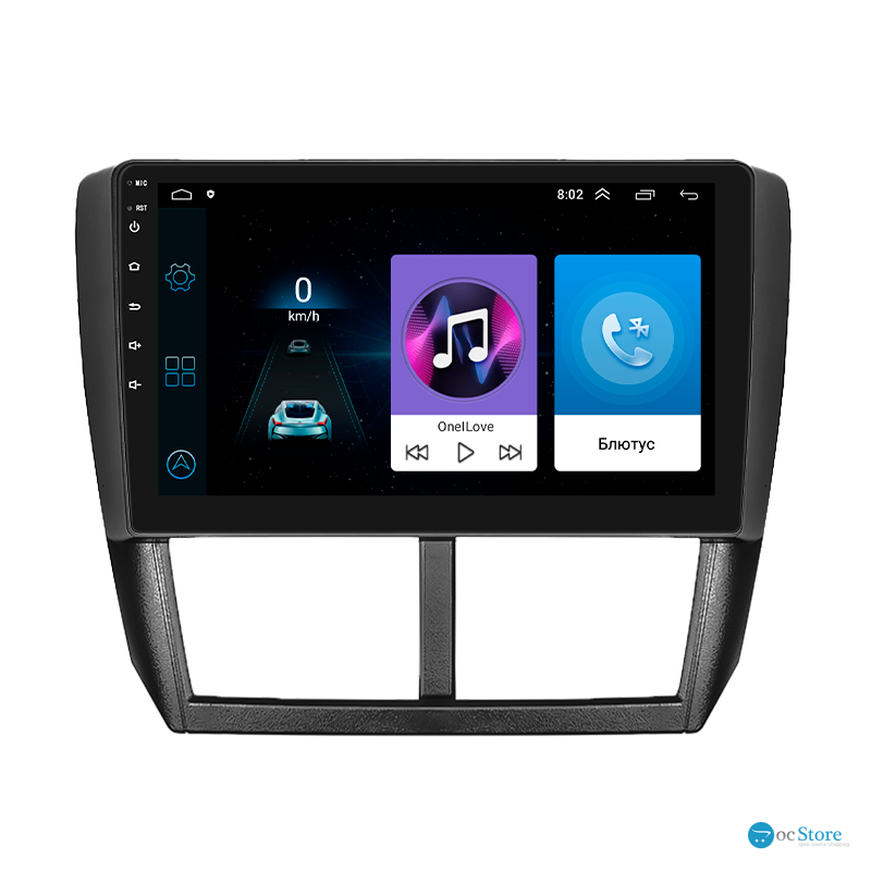 Штатная магнитола Lesko для Subaru Forester III 2007-2011 экран 9" 1/16Gb Wi-Fi GPS Base