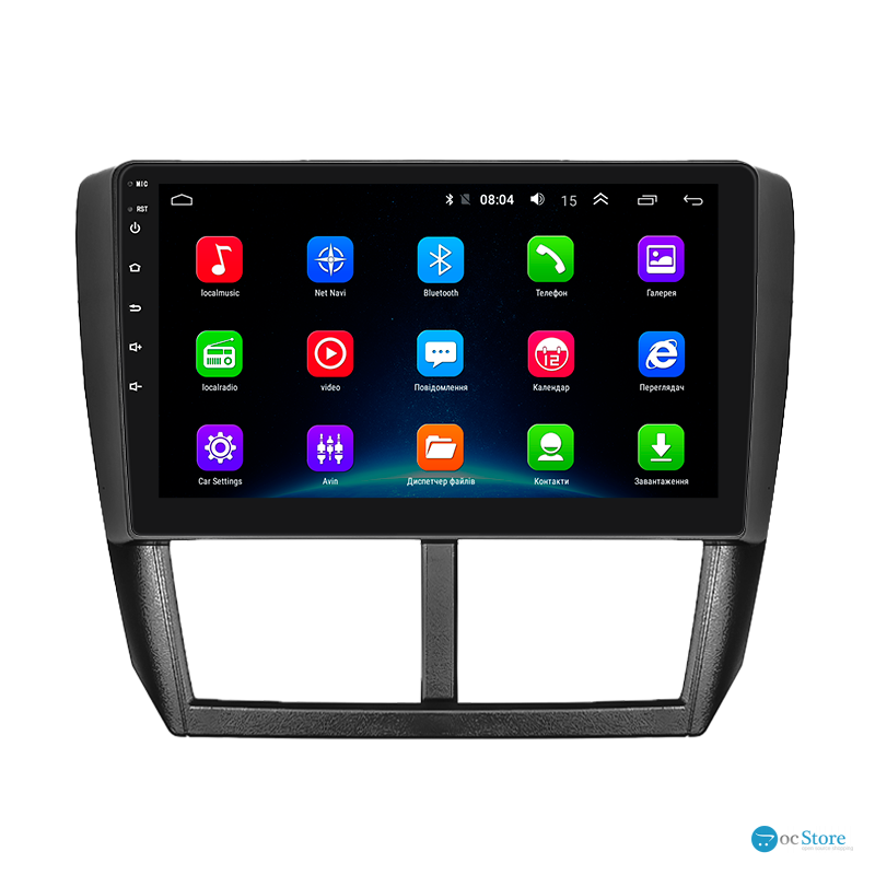 Штатная магнитола Lesko для Subaru Forester III 2007-2011 экран 9" 4/64Gb 4G Wi-Fi GPS Top
