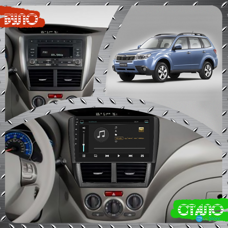 Штатная магнитола Lesko для Subaru Forester III 2007-2011 экран 9" 4/64Gb 4G Wi-Fi GPS Top