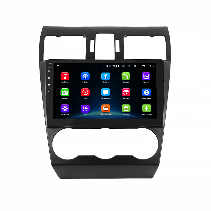 Штатная магнитола Lesko для Subaru Forester IV Рестайлинг 2 2016-2018 экран 9" 2/32Gb Wi-Fi GPS Base