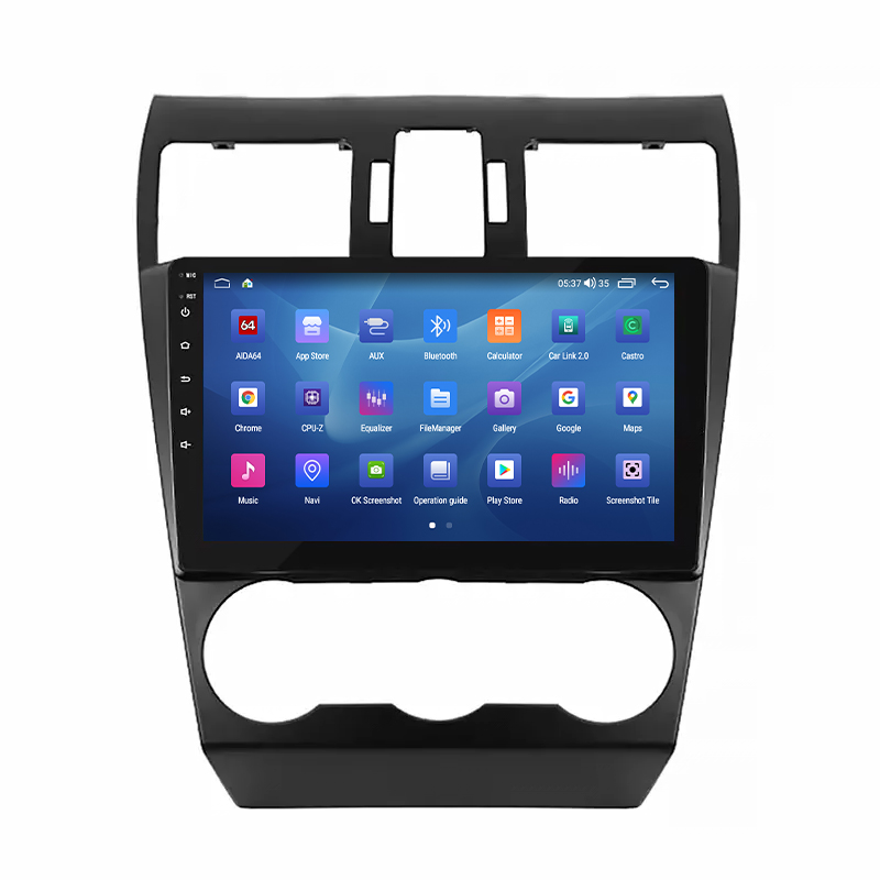 Штатная магнитола Lesko для Subaru Forester IV Рестайлинг 2 2016-2018 экран 9" 4/64Gb CarPlay 4G Wi-Fi GPS Prime