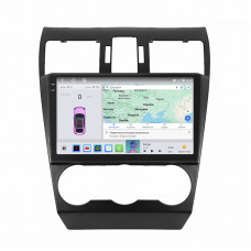 Штатная магнитола Lesko для Subaru Forester IV Рестайлинг 2 2016-2018 экран 9" 4/64 QLED CarPlay 4G Wi-Fi GPS 360 Prime